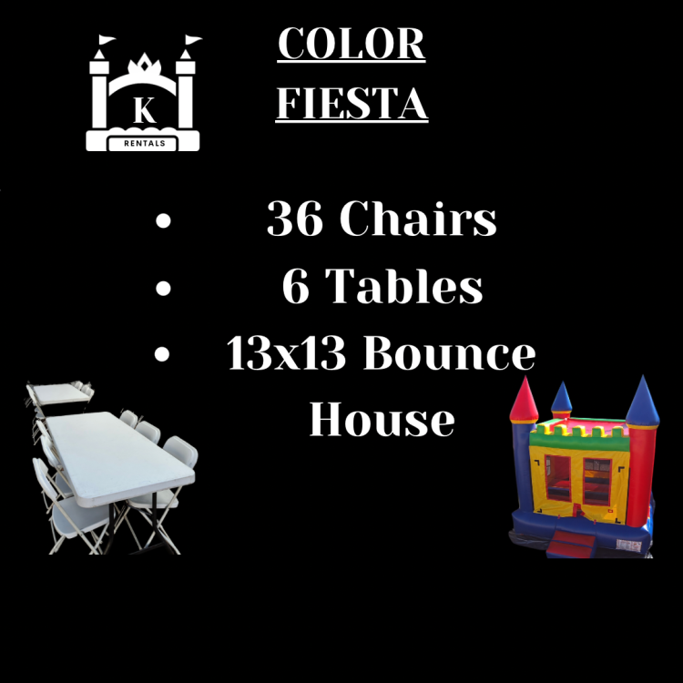 Color backyard party